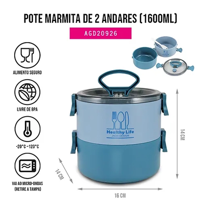 Pote Marmita Andares Ml Concept Agd Az Pote Marmita