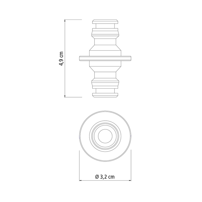 Conector para 2 Engates Rápidos Tramontina para Mangueiras 1 2 5 8 e