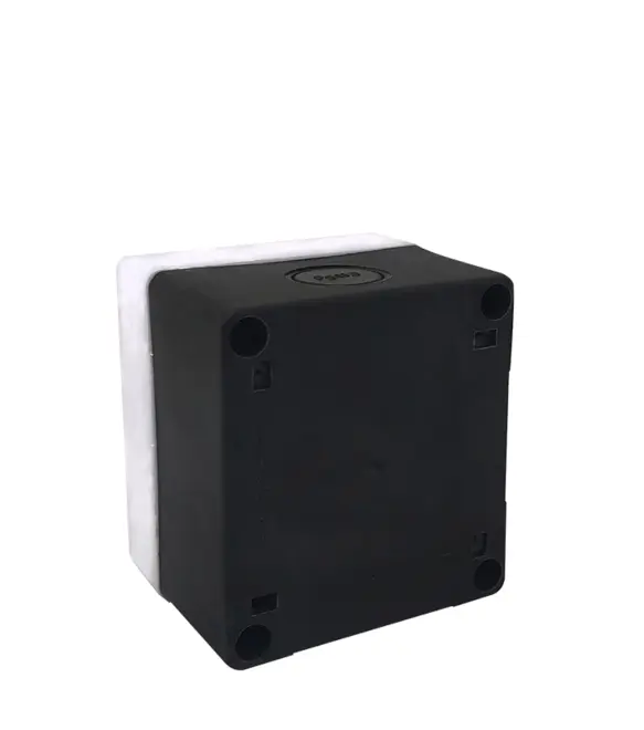 Caixa Plástica Cinza BX1/1G com 1 Furo 22mm - 76x70x60mm (CxLxH