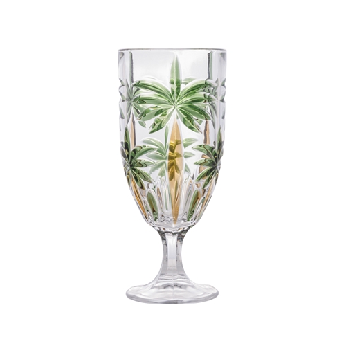 Conjunto 6 Copos Altos 360ml Palm Tree Handpaint